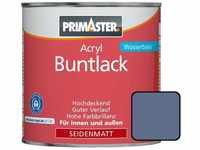 Acryl Buntlack 750ml Taubenblau Seidenmatt Wetterbeständig Holz&Metall - Primaster