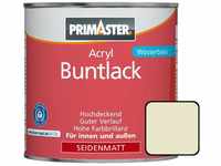 Primaster - Acryl Buntlack 750ml Perlweiß Seidenmatt Wetterbeständig Holz & Metall