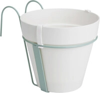 Elho - Pflanztopf Loft Urban Mit Balkonhalter &Oslash; 20 X 20 Cm Wei&szlig; Blument&ouml;pfe &