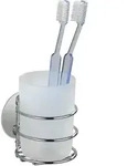 Turbo-loc&reg; Zahnputzbecher, Befestigen Ohne Bohren, Silber Gl&auml;nzend, Stahl Chrom ,