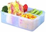 Lock&lock - Vorratsdose Rechteckig, 1,0 L Mit 3 Innenboxen 205 X 134 X 69 Mm
