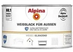 Wei&szlig;lack, F&uuml;r Au&szlig;en, Gl&auml;nzend, 300ml - Alpina