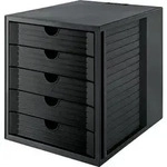 Han Systembox Karma Aufbewahrungsbox Mit Schubladen Schwarz 34 Cm