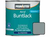 Primaster - Acryl Buntlack 750ml Silbergrau Glänzend Wetterbeständig Holz & Metall