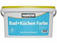 Primaster - Bad- & Küchenfarbe 5L Weiß Matt Feuchtraumfarbe Anti-Schimmel-Schutz