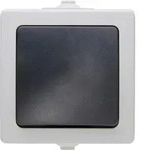 Kopp - Feuchtraum Aus-/wechselschalter Nautic, Grau, 565656001