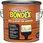 Holzlasur F&uuml;r Au&szlig;en 2,5 L Ebenholz Lasur Holz Holzschutz Schutzlasur - Bondex