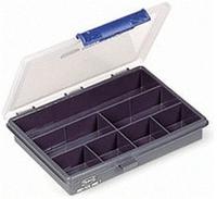 Sortimentskasten B175xt143xh32mm 7 F&auml;cher Transparent Dunkelblau