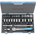 Gedore - Steckschl&uuml;ssel-satz 1/2' 27-tlg 6-kant 10-30mm, 19 Imu-10, 6139750