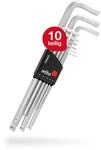 Innensechskant Schl&uuml;ssel Satz 9-tlg (01418) I Stiftschl&uuml;ssel Set Mit Kugelkopf F&uuml;r