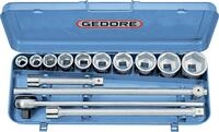Steckschl&uuml;ssel-satz 3/4' 14-tlg 6-kant 22-50mm, 32 Emu-2, 6280340 - Gedore