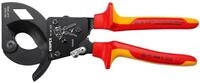 Knipex - 95 36 250 Kabelschneider Isol. Mehrk. Vde Schw. Lackiert 250 Mm