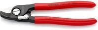 Knipex - 95 21 165 Kabelschere Mit &Ouml;ffnungsfeder Mit Kunststoff &Uuml;berzogen Br&uuml;niert