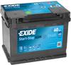 Exide EK600 Start-Stop AGM 12V 60Ah 680A Autobatterie inkl. 7,50€ Pfand