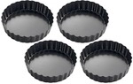 Kuchenprofi P&acirc;tissier-t&ouml;rtchenformen, Durchmesser 11,5 Cm, 4 St&uuml;ck, Schwarz