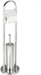 Wenko Exclusiv Stand Wc-garnitur Vasto Edelstahl, Rostfrei, Silber Gl&auml;nzend,