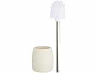 WC-Garnitur Goa , Kunststoff - Polyresin, 11,8 x 38,5 x 11,8 cm, beige - Wenko