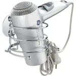 Turbo-loc&reg; Haartrocknerhalter, Befestigen Ohne Bohren, Silber Gl&auml;nzend, Stahl Chrom