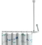 Deckenst&uuml;tze F&uuml;r Duschstange Wei&szlig; 57 Cm, Wei&szlig;, Aluminium Wei&szlig; , Kunststoff Wei&szlig;