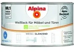 Wei&szlig;lack, F&uuml;r M&ouml;bel&t&uuml;ren, Gl&auml;nzend, 300ml - Alpina
