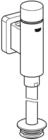 Urinal-drucksp&uuml;ler Rondo 37342 Dn15 Vorabsp. Beh&ouml;rdenausf&uuml;hrung Chrom