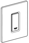 Grohe Skate Cosmo - Bet&auml;tigungsplatte, Chrom/glas, Moon White 38846ls0