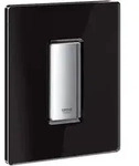 Grohe Skate Cosmo - Bet&auml;tigungsplatte, Chrom/glas, Velvet Black, Schwarz 38846ks0