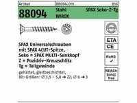 Spax - Schraube r 88094 Senkkopf m.Spitze/Kreuzschl.-PZ 5 x 55/36-Z tg Stahl