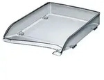 Leitz Briefablage Leitz Elegant Din A4 &Uuml;berbreite Polystyrol Farbe: Grau Transparent