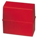 Karteikasten 22,8 X 17,1 X 10,2 Cm (b X H X T) Din A5 Quer 500 Karten Polystyrol Rot