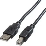 Roline Usb-kabel Usb 2.0 Usb-a Stecker, Usb-b Stecker 3.00 M Schwarz Geschirmt