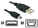 Delock Usb Kabel A - Mini-b St/st 0.70m Sw (82396)