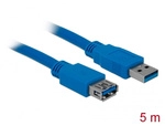 Usb-kabel Usb 3.2 Gen1 (usb 3.0 / Usb 3.1 Gen1) Usb-a Stecker, Usb-a Buchse 5.00 M