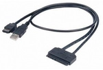 Festplatten/ssd Adapter [1x Sata-kombi-buchse 7+15pol. - 1x Usb 2.0 Stecker A,