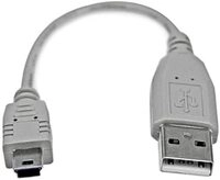 Startech St Usb2habm6in - Usb 2.0 Kabel, A Stecker Auf Mini B Stecker, 15 Cm