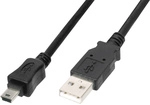 Digitus - Usb-kabel Usb 2.0 Usb-a Stecker, Usb-mini-b Stecker 1.80 M Schwarz Mit