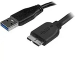 Startech.com 50cm Schlankes Superspeed Usb 3.0 A Auf Micro B Kabel - St/st