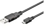 Usb 2.0 Hi-speed-kabel, Schwarz, Usb-2.0-stecker (typ A) Usb 2.0-micro-stecker (typ