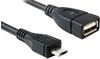 Delock - USB-Kabel usb a - micro b Bu/St 0,50m otg (83183)