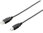 Equip Usb Kabel 2.0 A-b St/st 1.8m Schwarz Polybeutel (128860)