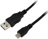 Logilink Cu0059 - Usb 2.0 Kabel, Am Zu Micro Bm, 3 M, Schwarz