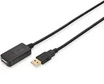 Digitus - Usb-kabel Usb 2.0 5.00 M Aktiv Mit Signalverst&auml;rkung Usb-a Stecker, Usb-a