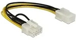 Strom Anschlusskabel [1x Pcie-stecker 8pol. - 1x Pcie-buchse 6pol.] 0.20 M Gelb,