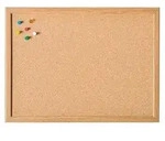 Magnetoplan Korktafel Mit Holz-rahmen, 1000 X 600 Mm