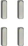 Maul - Neodym Magnet (b X H X T) 15 X 4 X 4 Mm Rechteckig, Stab Silber 4 St....