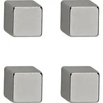 Maul Neodym Magnet (b X H X T) 10 X 10 X 10 Mm W&uuml;rfel Silber 4 St. 6169296