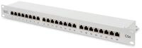Komplettes Patchpanel 19 Zoll 24x Rj45 S/ftp Kat. 5e 1he Grau (ral 7035) Dn-91524s