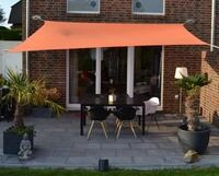 Vierecksonnensegel 300 X 400 Cm - Polyester - Farbe Terracotta