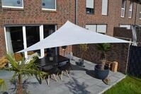 Dreiecksonnensegel 360 Cm - Polyester - Farbe Silbergrau