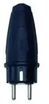 Merten - Schneider Electric 122151 Schutzkontaktstecker Gummi 250 V Schwarz Ip44